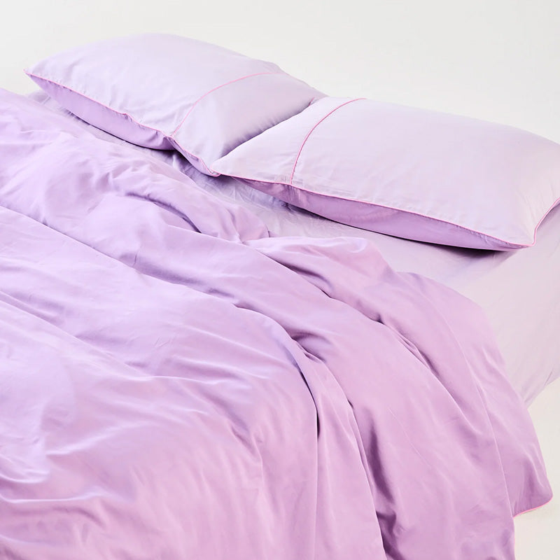 Glow in Amethyst Bamboo Cotton Flat Sheet