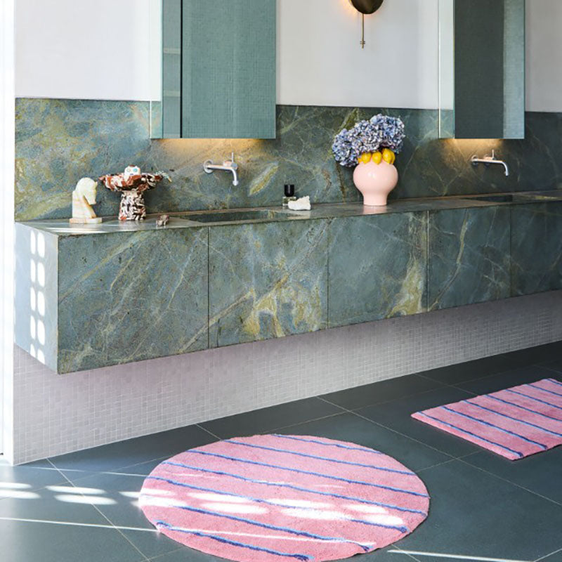 Blushing Stripe Bath Mat