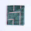 Wakame Crush Stripe Bamboo Terry Hand Towel