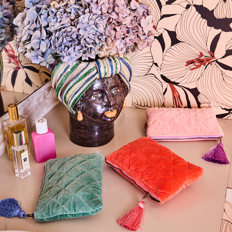 Poppy Queen Velvet Cosmetics Purse