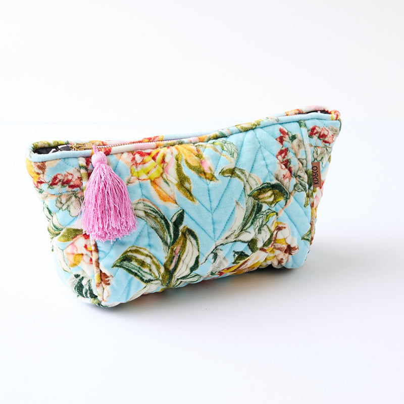 Somerset Blue Velvet Toiletry Bag