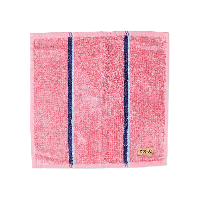 Blushing Stripe Bamboo Terry Face Washer