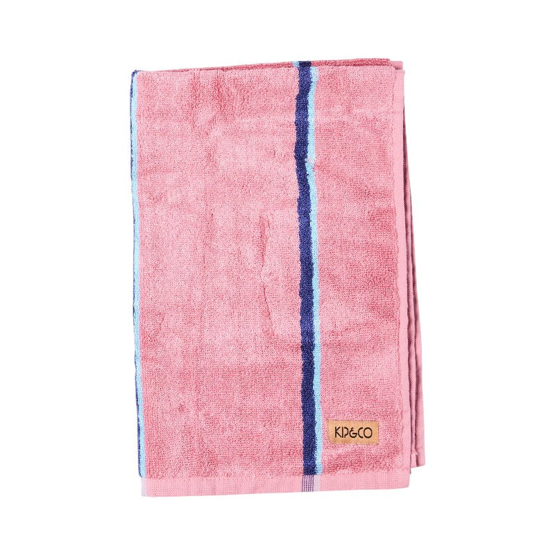Blushing Stripe Bamboo Terry Hand Towel