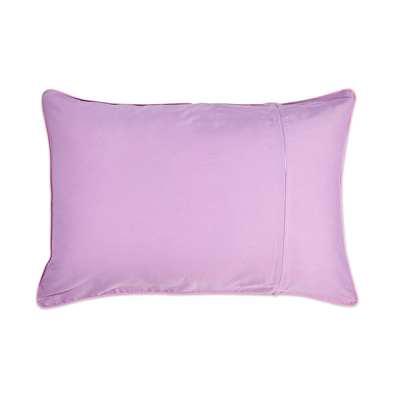 Glow in Lilac Bamboo Cotton Pillowcase Set of 2