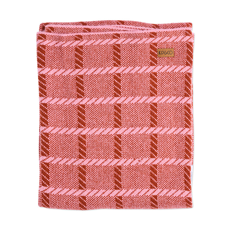 Creme Brulee Check Blanket