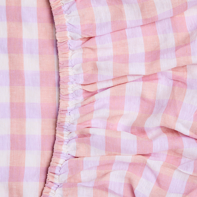 Hazy Days Linen Fitted Sheet