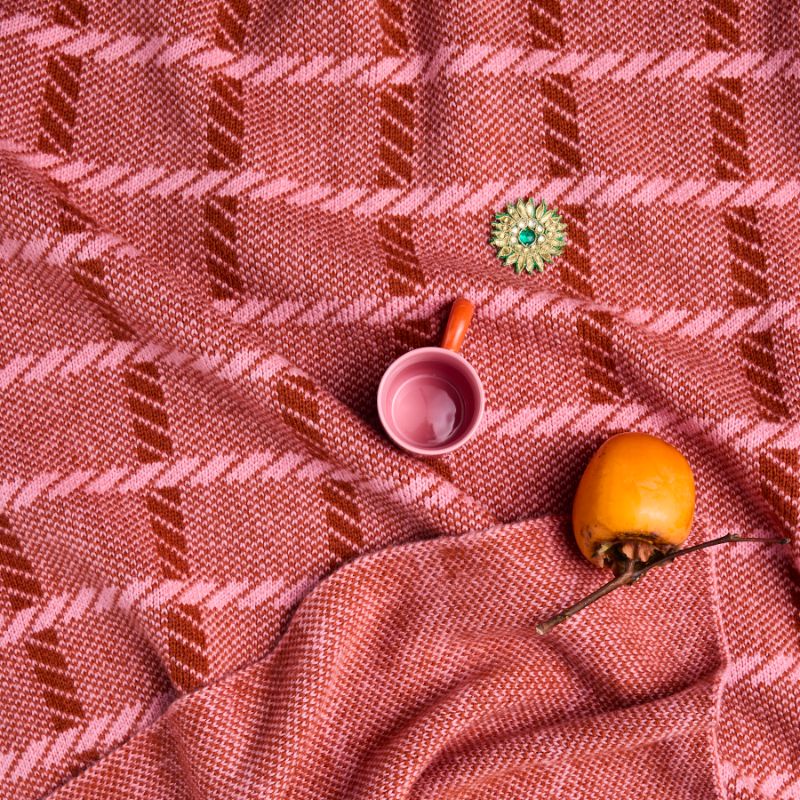 Creme Brulee Check Blanket