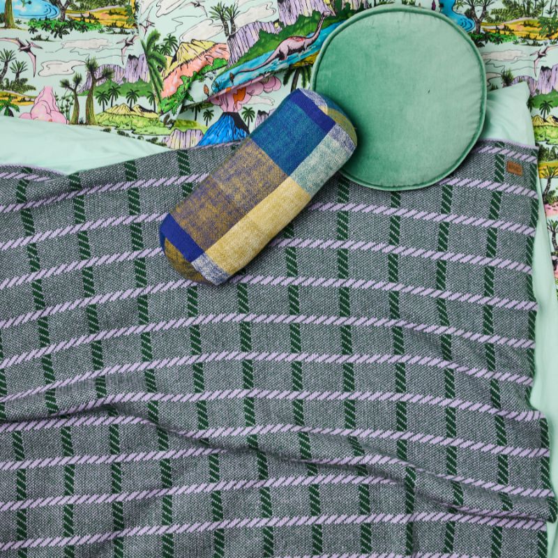 Pistachio Velvet Pea Cushion