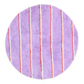 Lavender Field Stripe Round Bath Mat