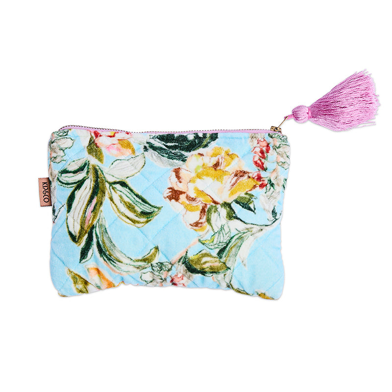 Somerset Blue Velvet Cosmetics Purse