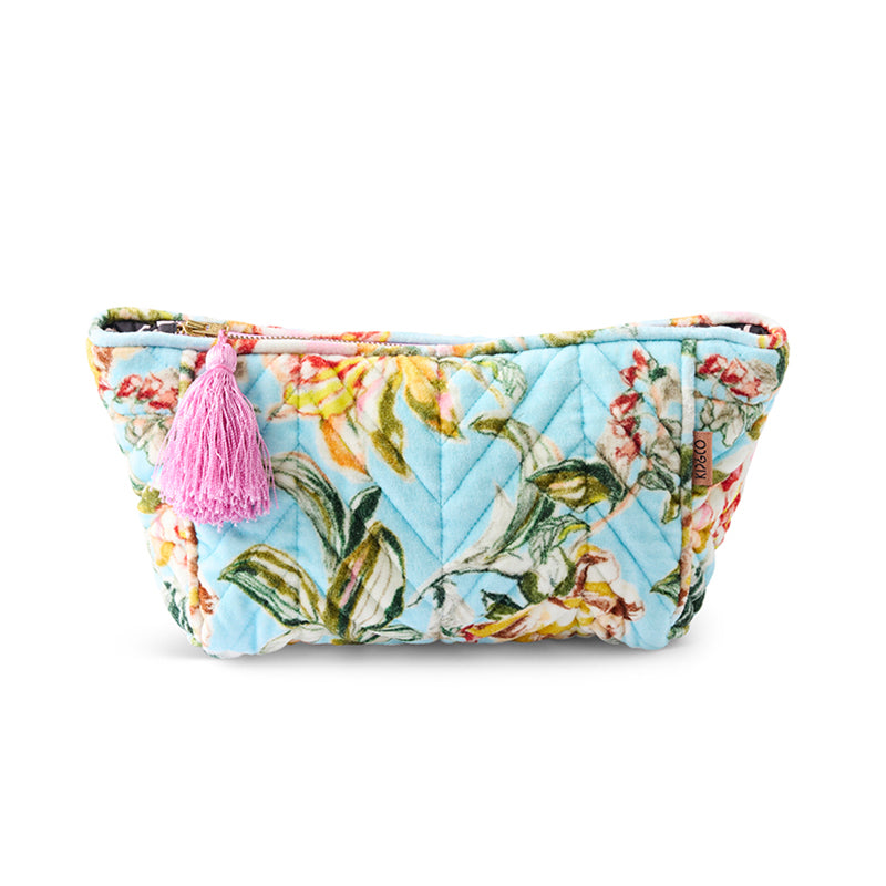 Somerset Blue Velvet Toiletry Bag