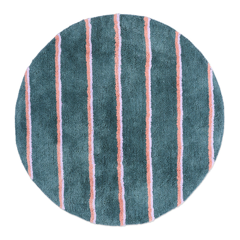 Wakame Crush Stripe Round Bath Mat