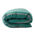 Wakame Crush Stripe Linen Quilt Cover