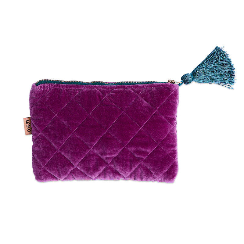 Wild Grape Velvet Cosmetics Purse
