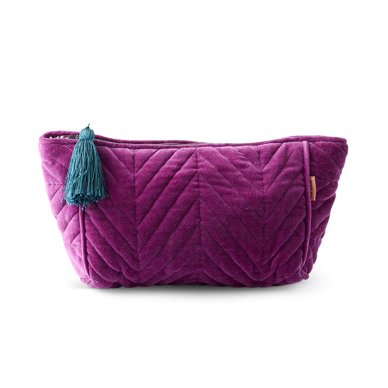 Wild Grape Velvet Toiletry Bag