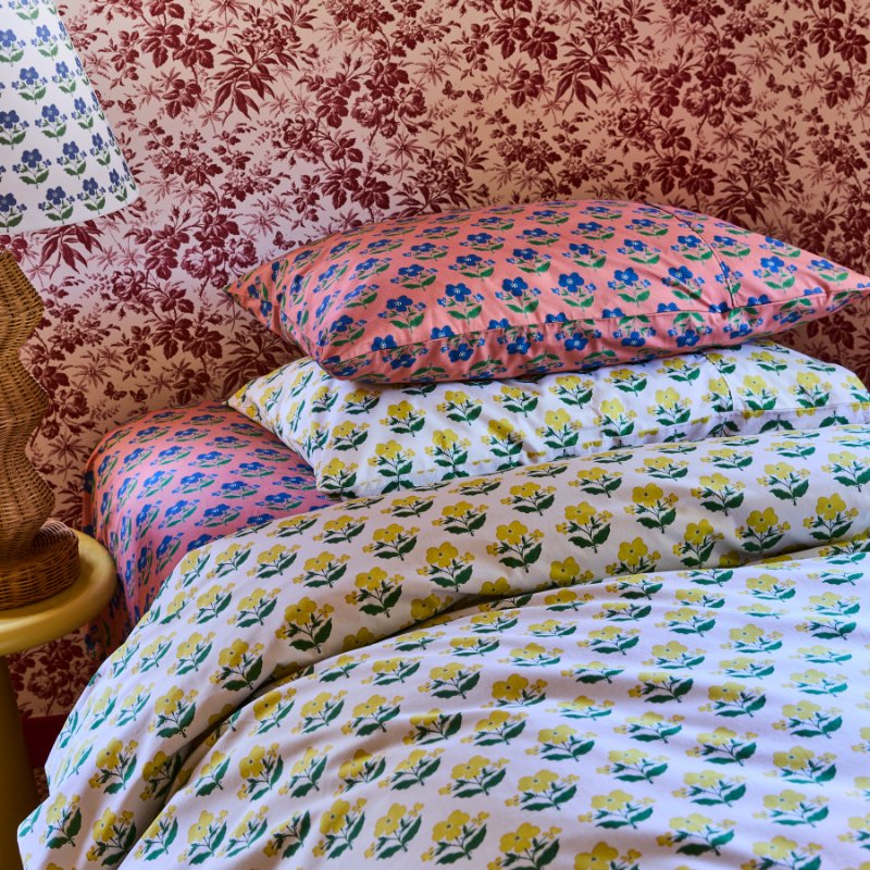 Anna Spiro Indian Summer Rose Cotton Fitted Sheet