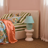 Coral Blossom Linen Flat Sheet