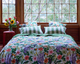 Moss Stripe Linen Pillowcases Set of 2
