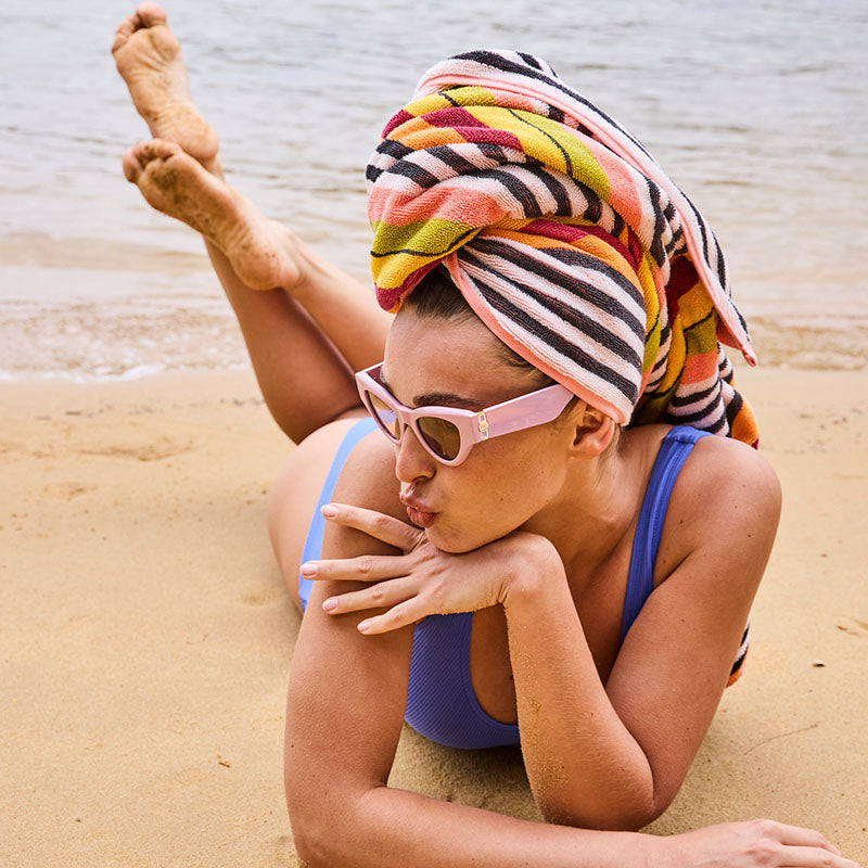 Casablanca Stripe Terry Beach Towel