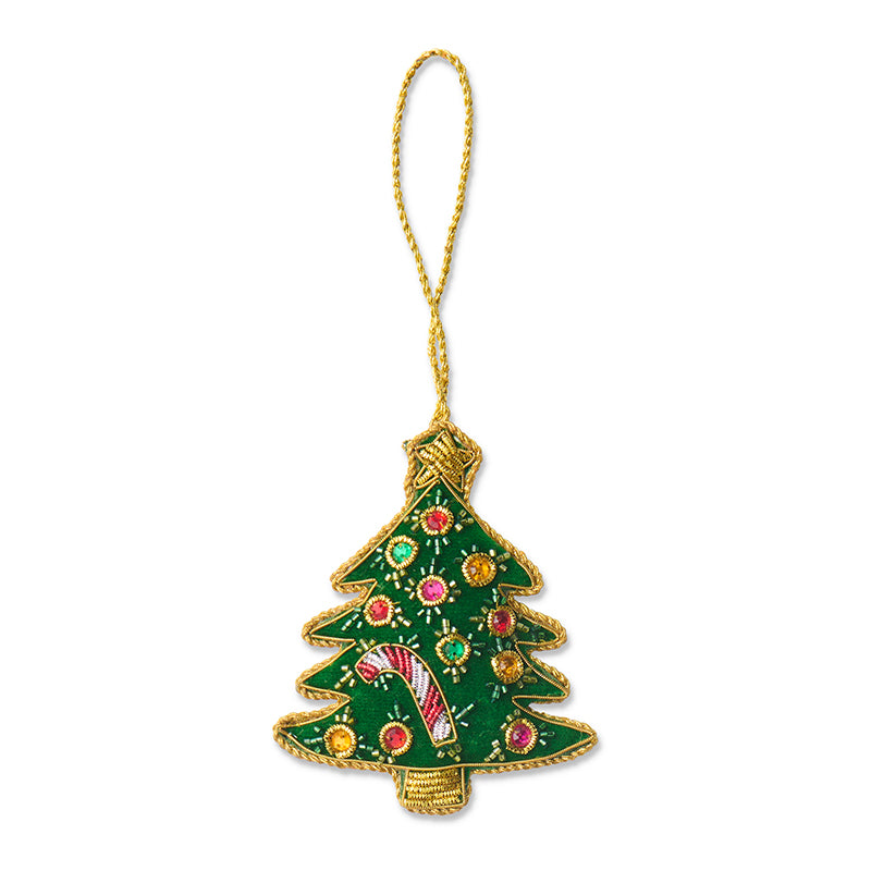 Christmas Tree Beaded Decoration