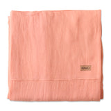 Coral Blossom Linen Fitted Sheet