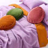Dusty Rose Velvet Pea Cushion