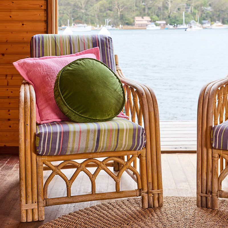 Campsite Velvet Pea Cushion