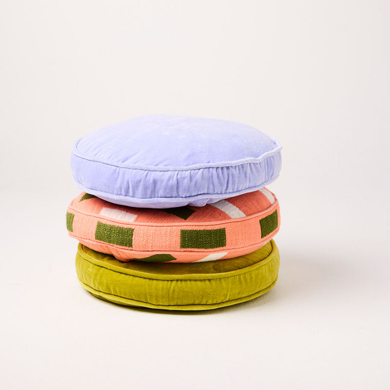 Jacaranda Velvet Pea Cushion