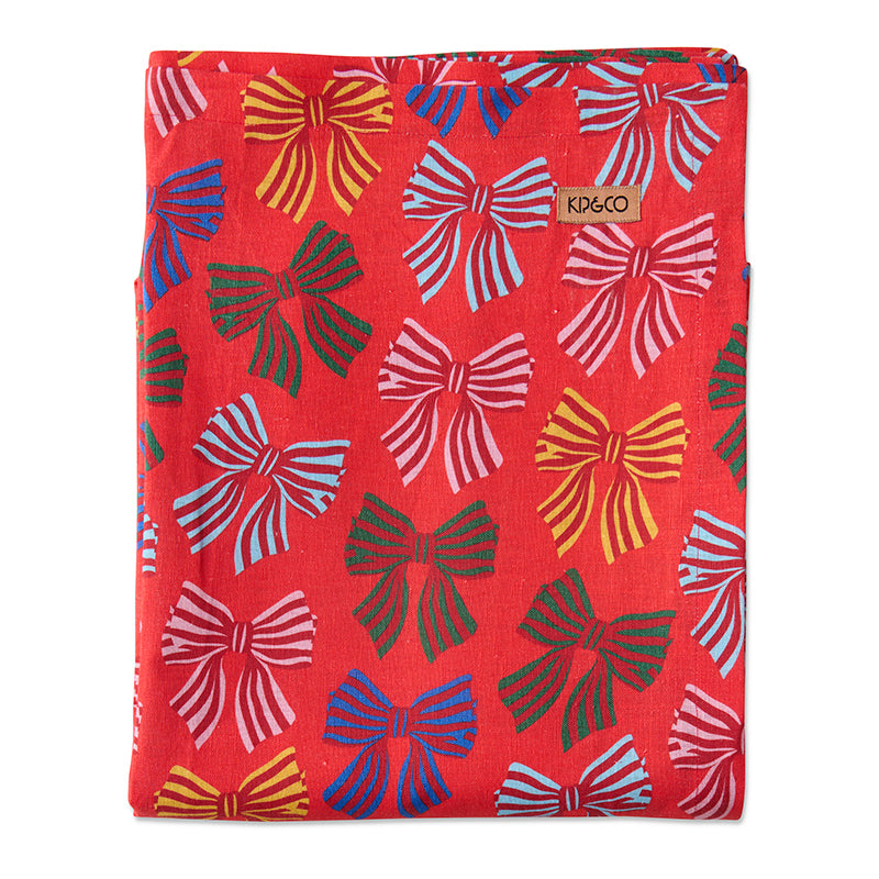 Festive Bow Tablecloth Standard 145x270cm