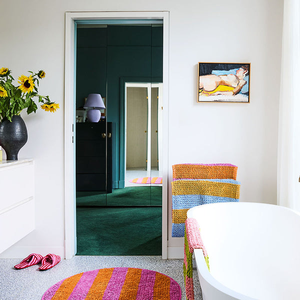 Fun Times Stripe Bath Mat