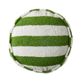 Moss Stripe Boucle Pea Cushion