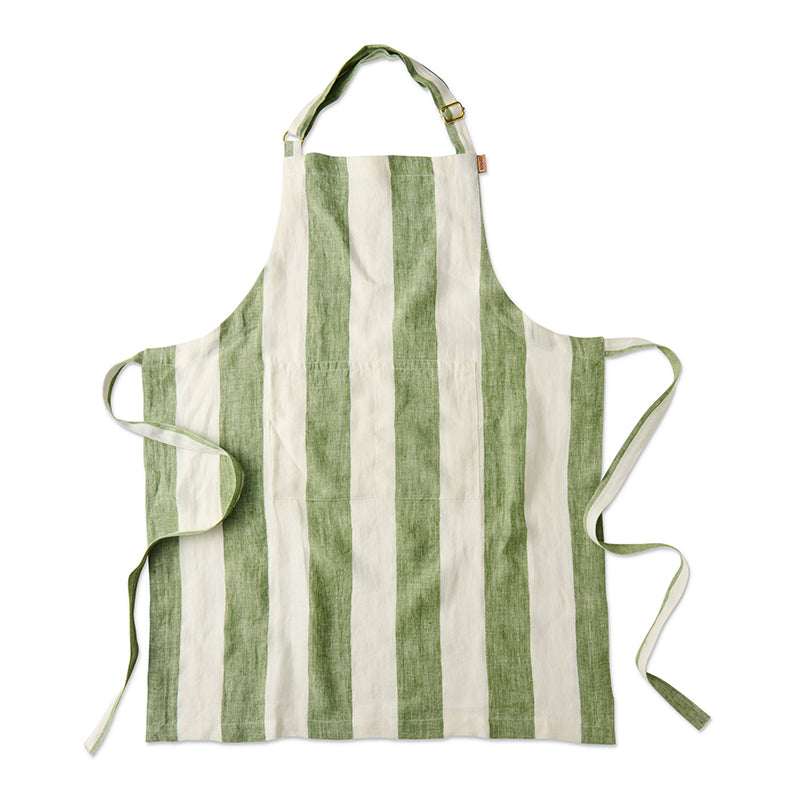 Moss Stripe Apron