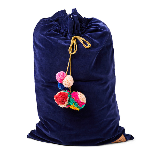 Navy Blue Santa Sack