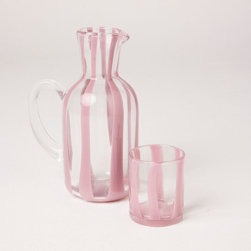 Oink Stripe Tumbler Glass Set of 2