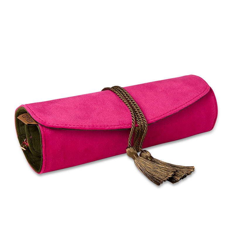 Prickly Pear Velvet Jewellery Roll