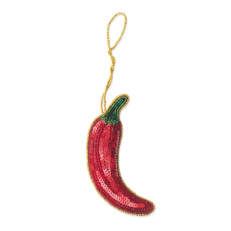 Red Chilli Beaded Decoration