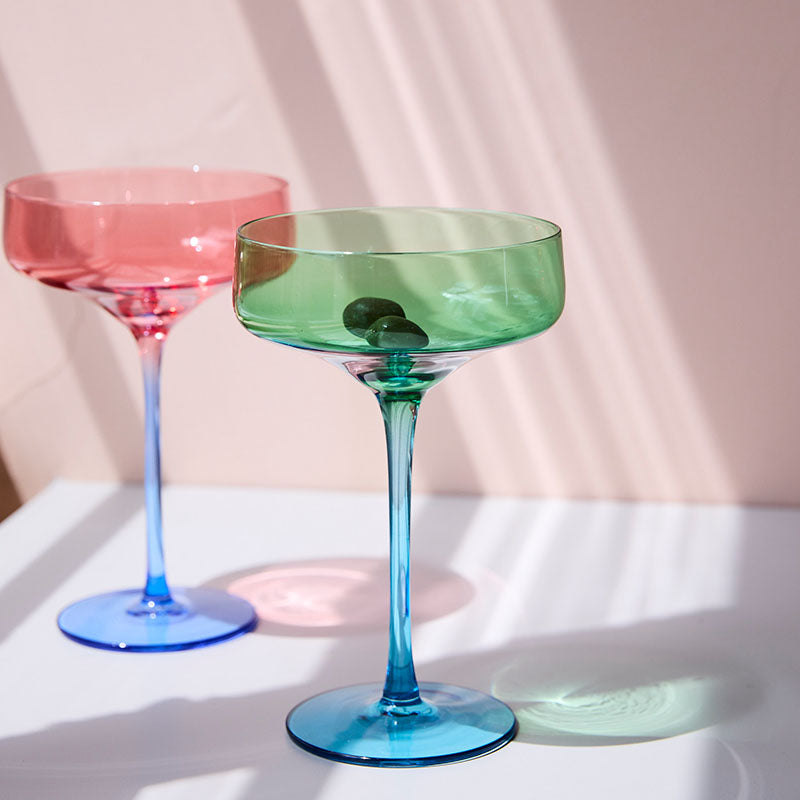 Pistachio Crush Margarita Glass Set of 2