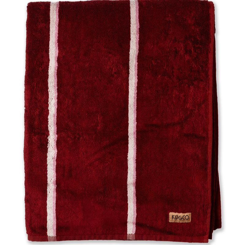 Ruby Rose Stripe Bamboo Hand Towel