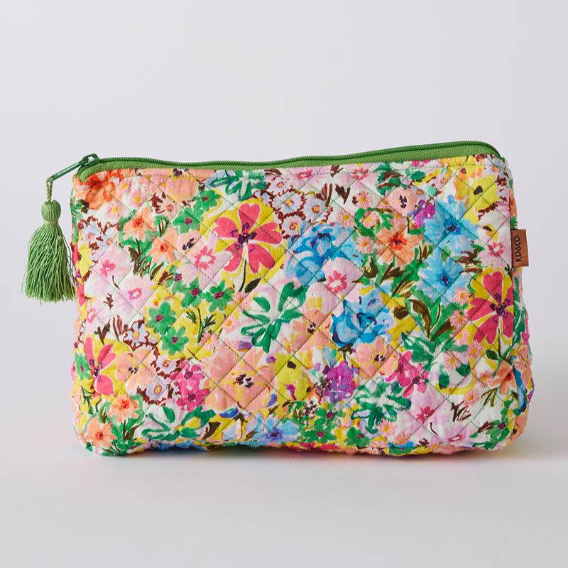 Alfresco Quilted Cotton Toiletry Purse