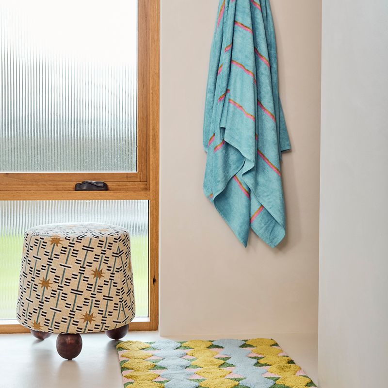 Aegean Stripe Bamboo Terry Bath Towel