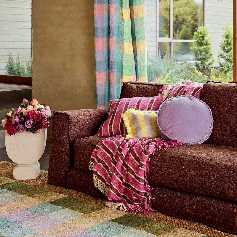 Wisteria Velvet Pea Cushion