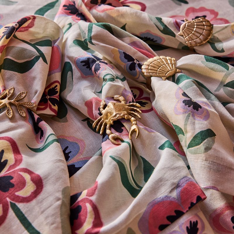 Pretty Pansy Napkins Set of 4