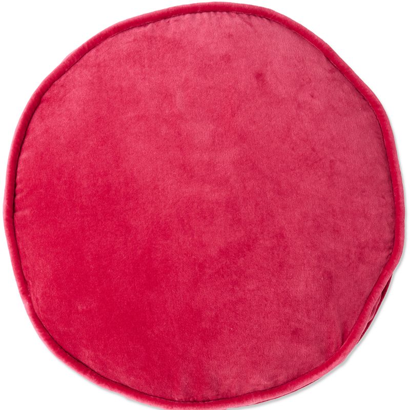 Rhubarb Velvet Pea Cushion