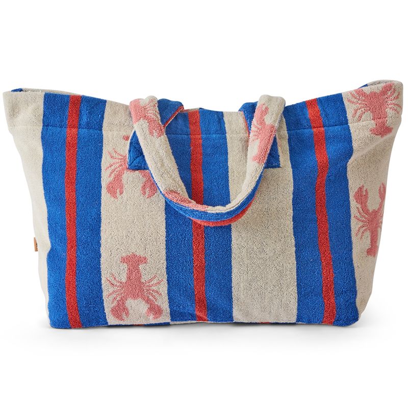 Lobster Fan Club Terry Oversized Beach Bag