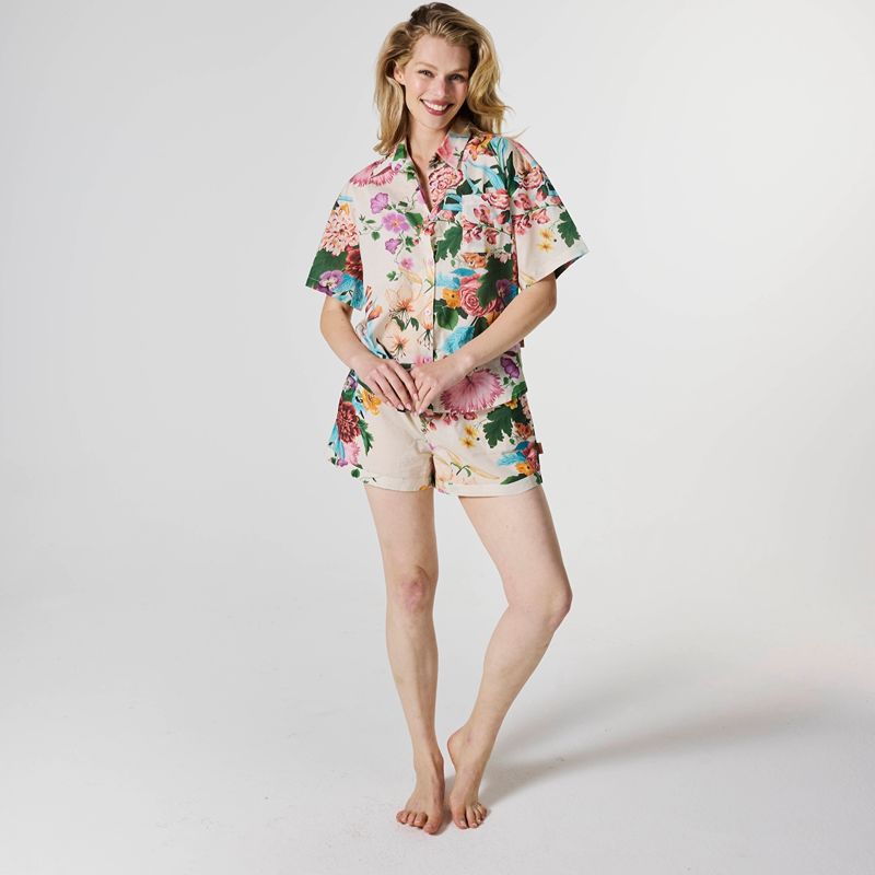 Belle Floral Organic Cotton Short Sleeve & Short Pyjamas