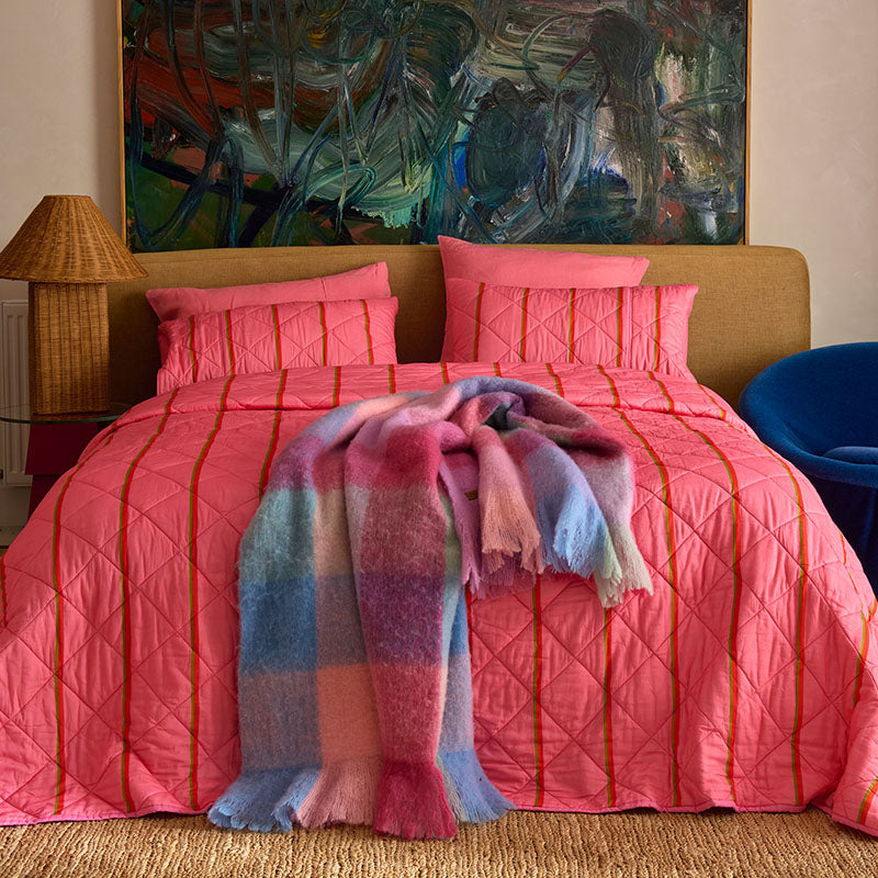 Candy Clouds Tartan Cosy Blanket