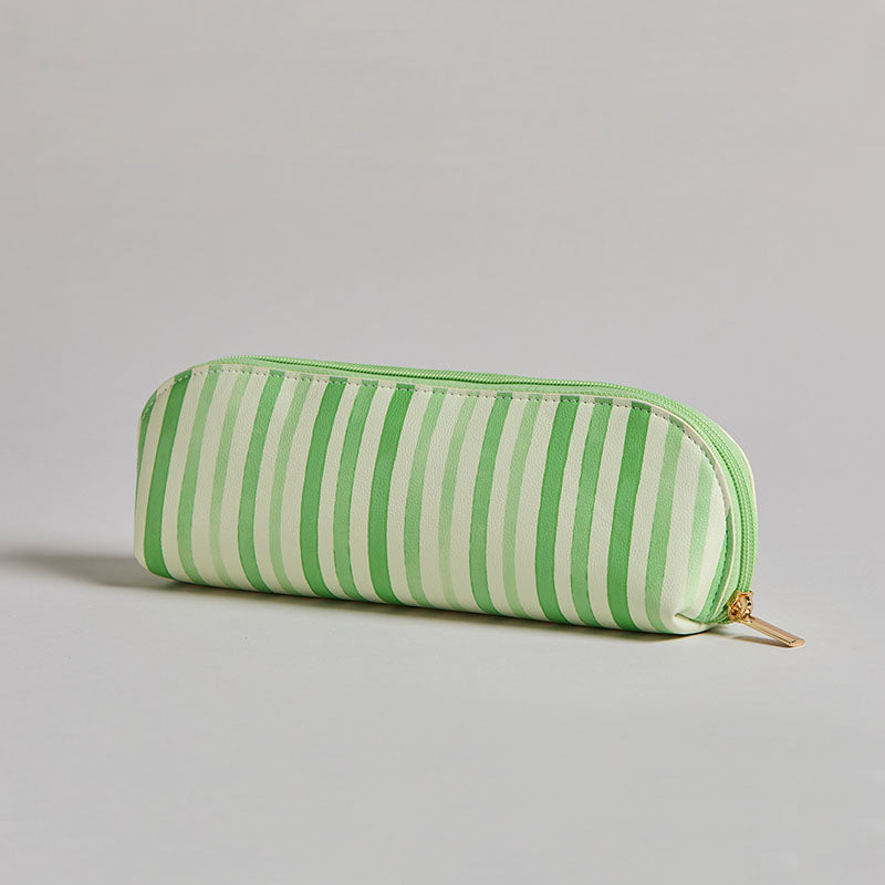 Pencil/Make Up Case Green Stripe