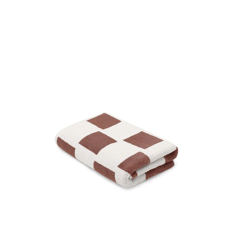Bath Sheet Coffee/Ivory Brick