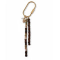 Luna Gemstone Keyring Brown