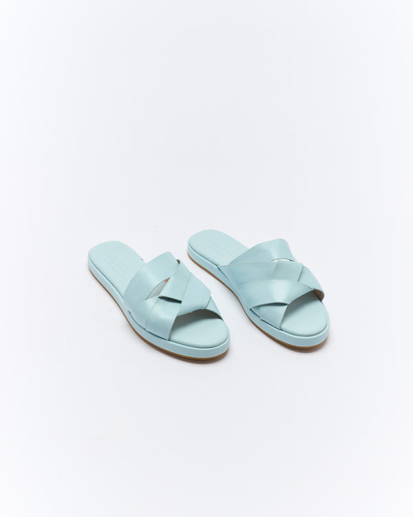 Laine Leather Slide Sky